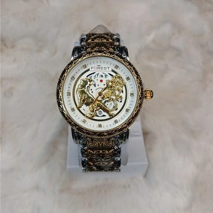 Forest Mens Luxury Analog Watch Sliver & Gold