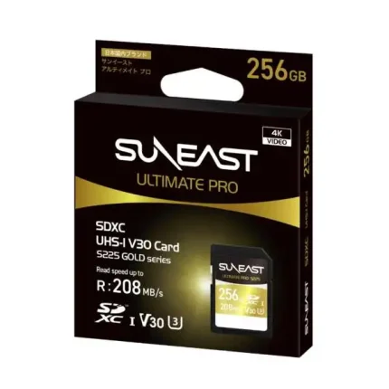 SUNEAST ULTIMATE PRO 256GB SDXC 208MB/s (V30 UHS I U3) Memory Card