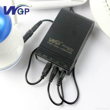 WGP Mini UPS- Router + ONU Backup up to 8 Hours (5V, 9V, 12V Output) - Black Color (Orginal)