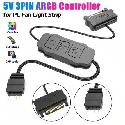 ARGB Controller 5V 3pin To SATA Mini RGB Controller