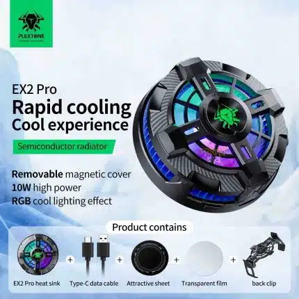 Plextone EX2 Pro RGB Magnetic Radiator Phone Cooler